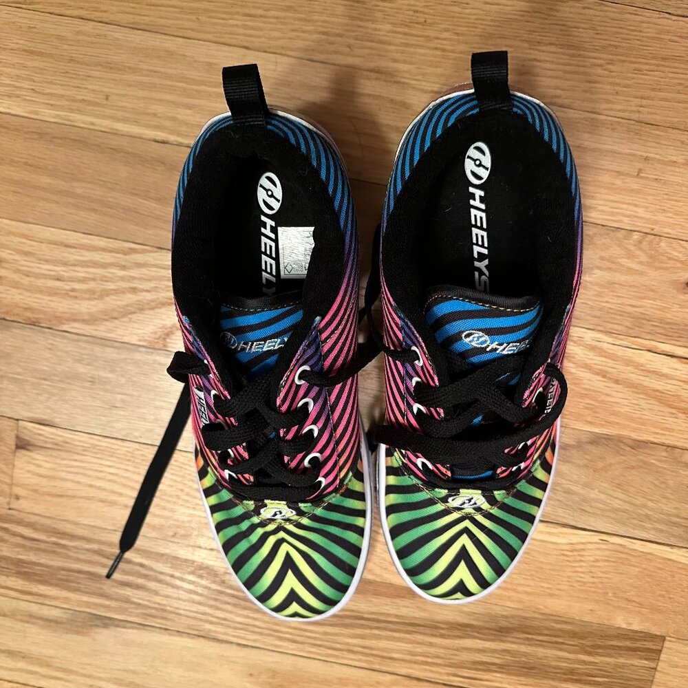 Heelys Motion Plus Neon Striped Skate Shoes – Women's 8 - Eur 39